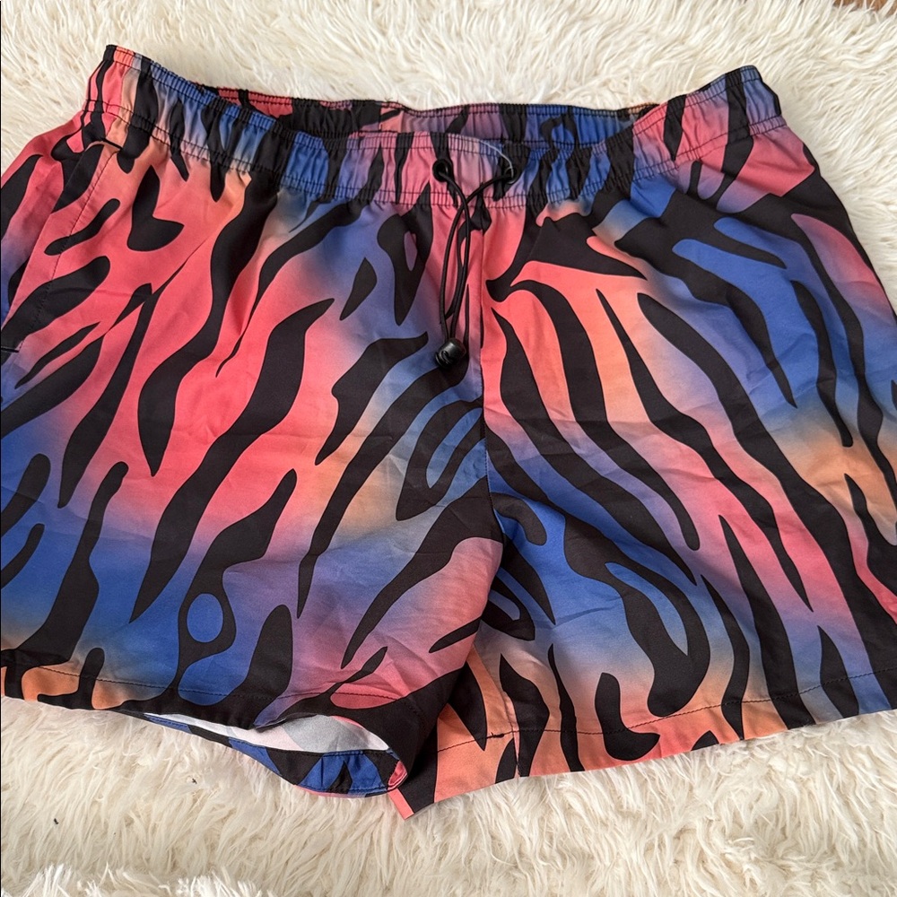 adidas Women's Vibrant Zebra Print Athletic Shorts